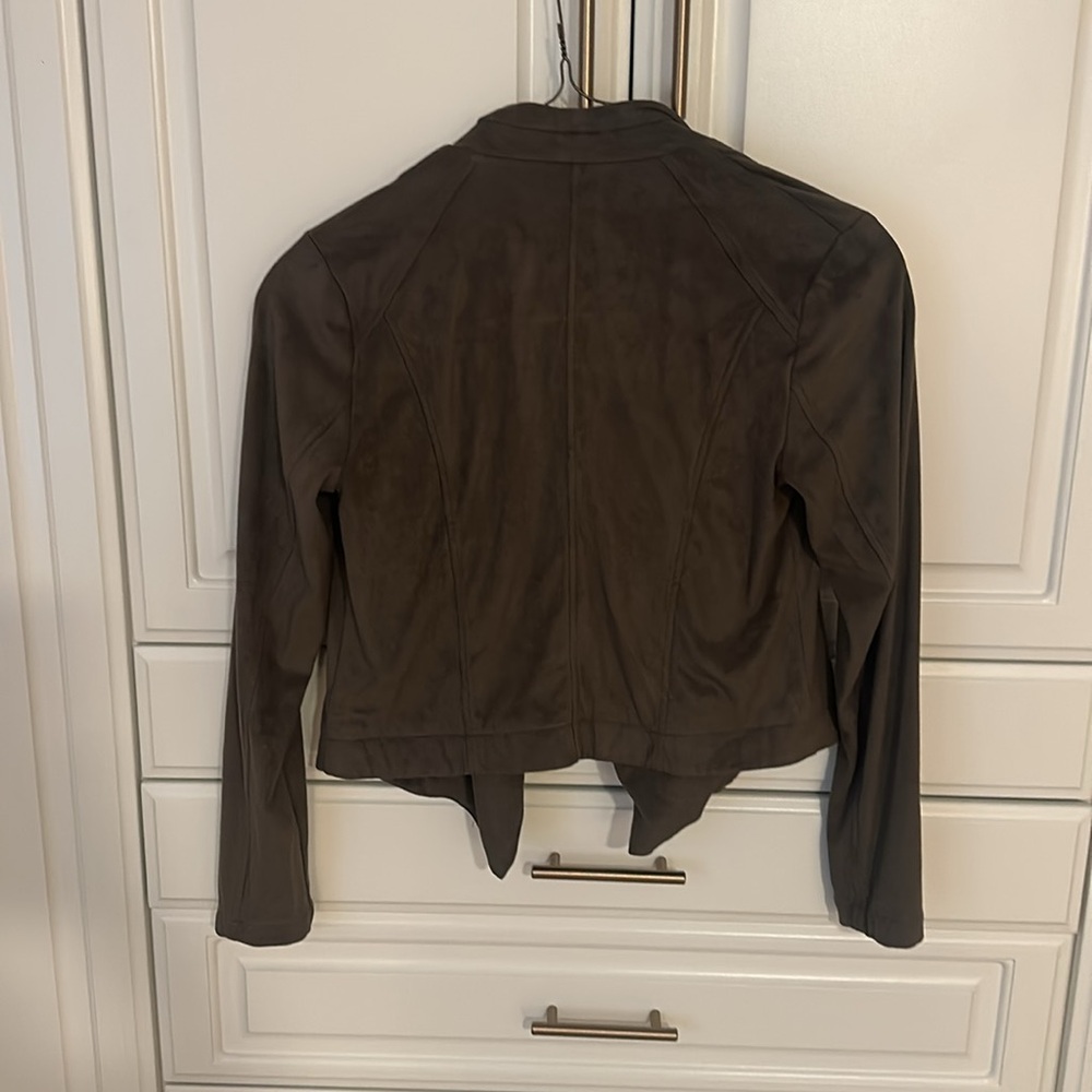 Suede Gray Jacket Size Small - image 5